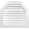 Ekena Millwork Octagonal Top Surface Mount PVC Gable Vent w/ 3-1/2"W x 1"P Standard Frame, 34"W x 32"H GVPOT34X3201SN - alternate 1
